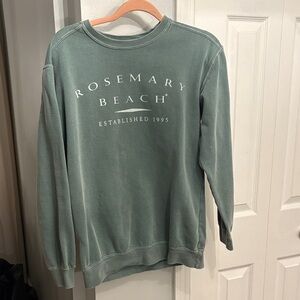 Comfort Colors Rosemary Beach Sweatshirt in Teal